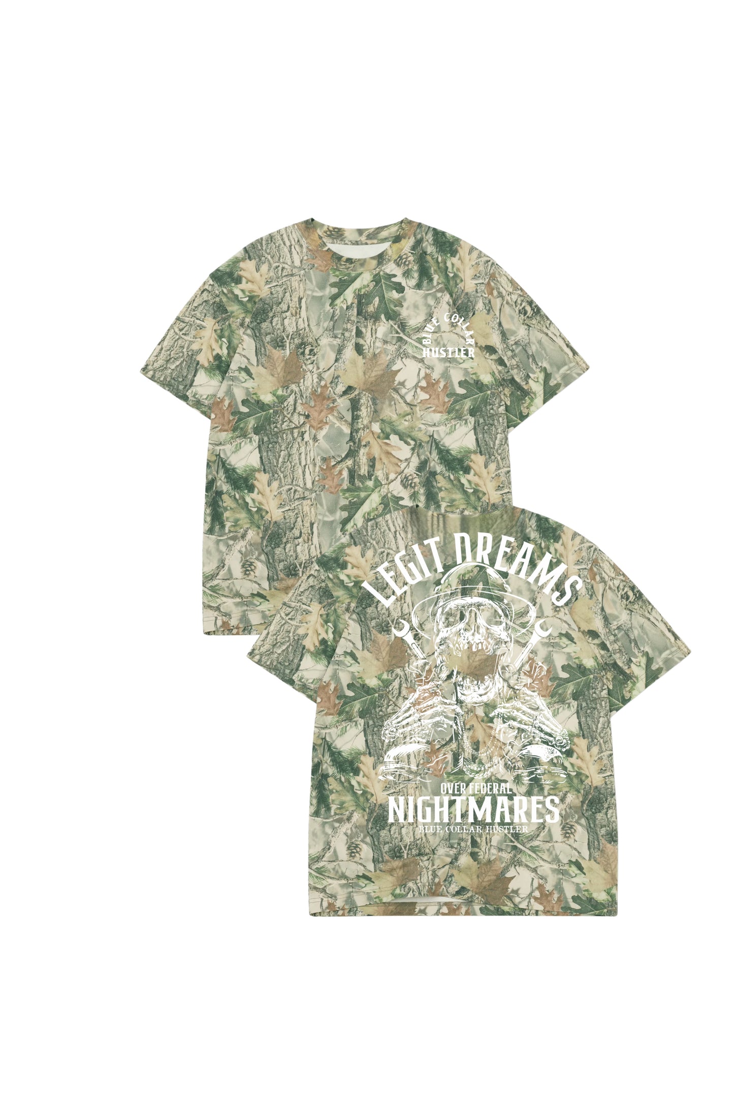 Camo Blue Collar Tee